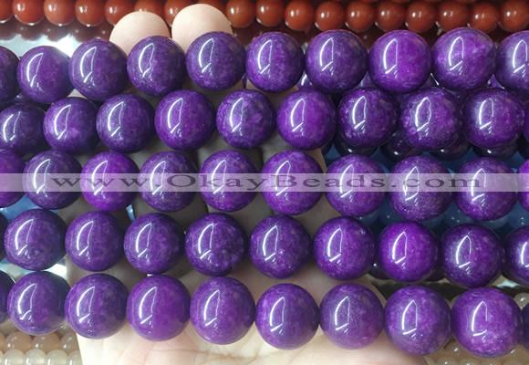 LSBS499 15 inches 16mm round candy jade gemstone beads wholesale