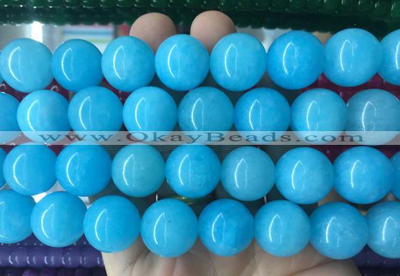 LSBS506 15 inches 18mm round candy jade gemstone beads wholesale