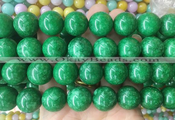 LSBS508 15 inches 18mm round candy jade gemstone beads wholesale