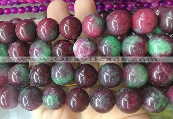 LSBS511 15 inches 18mm round candy jade gemstone beads wholesale