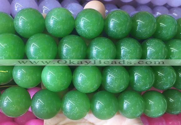 LSBS523 15 inches 20mm round malaysian jade gemstone beads wholesale