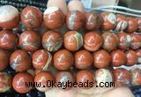LSBS53 15 inches 16mm round red jasper gemstone beads wholesale