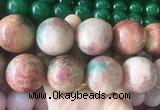 LSBS543 15 inches 30mm round malaysian jade gemstone beads wholesale