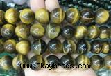 LSBS57 15 inches 16mm round yellow tiger eye gemstone beads wholesale