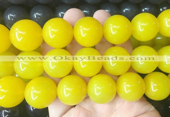 LSBS581 15 inches 20mm round agate gemstone beads wholesale