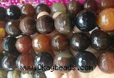 LSBS595 15 inches 20mm faceted round agate gemstone beads wholesale