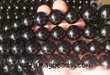 LSBS65 15 inches 16mm round black obsidian gemstone beads wholesale