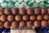 LSBS660 15 inches 20mm round howlite turquoise gemstone beads wholesale