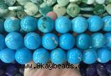 LSBS661 15 inches 20mm round howlite turquoise gemstone beads wholesale LSBS661 15 inches 20mm round howlite turquoise gemstone beads wholesale