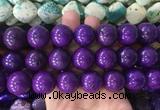 LSBS666 15 inches 20mm round howlite turquoise gemstone beads wholesale