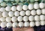 LSBS670 15 inches 18mm carved round synthetic turquoise gemstone beads wholesale LSBS670 15 inches 18mm carved round synthetic turquoise gemstone beads wholesale