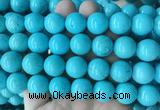 LSBS691 15 inches 16mm round howlite turquoise gemstone beads wholesale LSBS691 15 inches 16mm round howlite turquoise gemstone beads wholesale