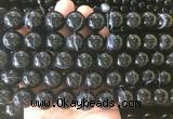LSBS710 15 inches 14mm round banded black agate gemstone beads wholesale LSBS710 15 inches 14mm round banded black agate gemstone beads wholesale