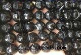 LSBS719 15 inches 16mm faceted round banded black agate gemstone beads wholesale LSBS719 15 inches 16mm faceted round banded black agate gemstone beads wholesale