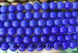 LSBS729 15 inches 14mm round howlite turquoise gemstone beads wholesale