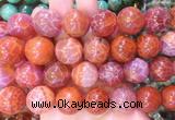 LSBS73 15 inches 20mm round red dragon veins agate beads wholesale