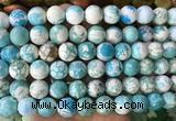 LSBS733 15 inches 14mm round howlite turquoise gemstone beads wholesale