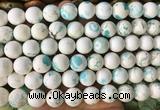 LSBS734 15 inches 14mm round howlite turquoise gemstone beads wholesale LSBS734 15 inches 14mm round howlite turquoise gemstone beads wholesale