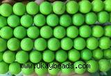 LSBS737 15 inches 14mm round howlite turquoise gemstone beads wholesale