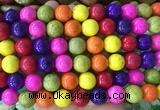 LSBS740 15 inches 14mm round howlite turquoise gemstone beads wholesale LSBS740 15 inches 14mm round howlite turquoise gemstone beads wholesale
