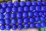 LSBS747 15 inches 16mm round howlite turquoise gemstone beads wholesale