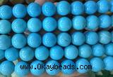 LSBS749 15 inches 16mm round howlite turquoise gemstone beads wholesale