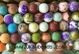 LSBS758 15 inches 16mm round howlite turquoise gemstone beads wholesale