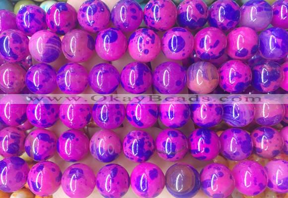 LSBS806 15 inches 14mm round agate gemstone beads wholesale