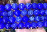 LSBS81 15 inches 16mm round blue dragon veins agate beads wholesale