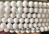 LSBS880 15 inches 14mm round white porcelain gemstone beads wholesale LSBS880 15 inches 14mm round white porcelain gemstone beads wholesale