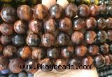 LSBS90 15 inches 16mm faceted round red tiger eye beads wholesale