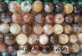 LSBS907 15 inches 16mm round red gum flower crystal gemstone beads wholesale LSBS907 15 inches 16mm round red gum flower crystal gemstone beads wholesale