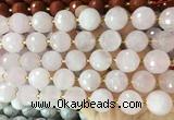 LSBS936 15 inches 16mm faceted round Rose quartz gemstone beads wholesale LSBS936 15 inches 16mm faceted round Rose quartz gemstone beads wholesale