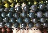 LSBS938 15 inches 16mm faceted round Brecciated jasper gemstone beads wholesale LSBS938 15 inches 16mm faceted round Brecciated jasper gemstone beads wholesale