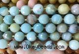 LSBS946 15 inches 16mm faceted round Amazonite gemstone beads wholesale LSBS946 15 inches 16mm faceted round Amazonite gemstone beads wholesale