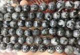 LSBS956 15 inches 14mm faceted round black labradorite gemstone beads wholesale