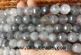 LSBS958 15 inches 14mm faceted round cloudy quartz gemstone beads wholesale LSBS958 15 inches 14mm faceted round cloudy quartz gemstone beads wholesale