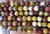 LSBS964 15 inches 14mm faceted round mookaite gemstone beads wholesale