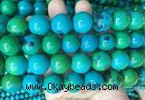 LSBS985 15 inches 18mm round synthetic chrysocolla gemstone beads wholesale LSBS985 15 inches 18mm round synthetic chrysocolla gemstone beads wholesale