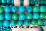 LSBS986 15 inches 20mm round synthetic chrysocolla gemstone beads wholesale
