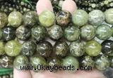 LSBS99 15 inches 16mm round green garnet gemstone beads wholesale