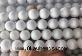LSBS997 15 inches 16mm round white agate gemstone beads wholesale LSBS997 15 inches 16mm round white agate gemstone beads wholesale