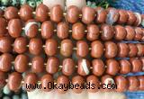 MEBS09 15 inches 8*12mm pumpkin red jasper beads wholesale