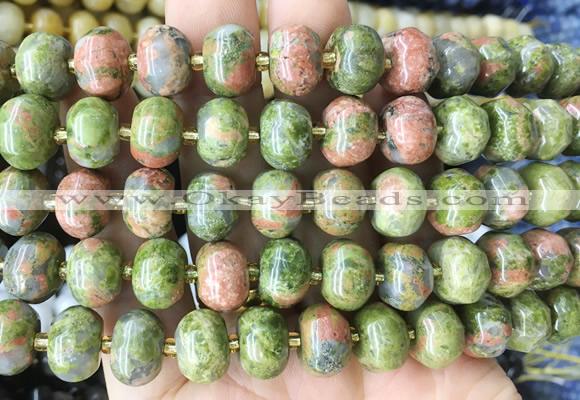 MEBS12 15 inches 8*12mm pumpkin unakite beads wholesale