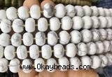 MEBS15 15 inches 8*12mm pumpkin white howlite beads wholesale