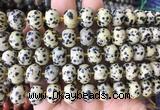 MEBS16 15 inches 8*12mm pumpkin dalmatian jasper beads wholesale