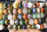MEBS23 15 inches 8*12mm pumpkin colorful gemstone beads wholesale