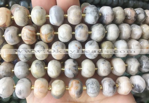 MEBS28 15 inches 8*12mm pumpkin crazy lace agate beads wholesale