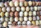 MEBS29 15 inches 8*12mm pumpkin yellow crazy lace agate beads wholesale