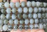 MEBS31 15 inches 8*12mm pumpkin labradorite beads wholesale